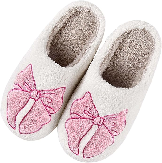 Pantuflas Unisex de Felpa con Lazo miniatura 4