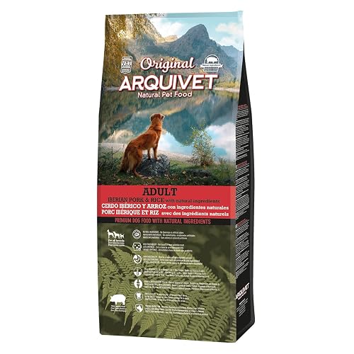 Arquivet Original Adult 12 Kg - Pienso para Perros Adultos - Cerdo ibérico Y Arroz, 1 Unidad (Paquete de 1)