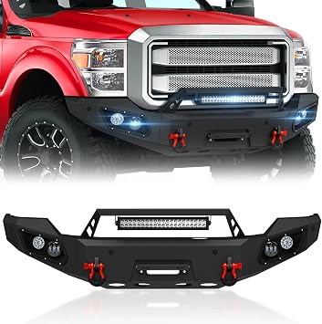 Front Bumper Compatible with 3rd Gen 2011-2016 Textured Black