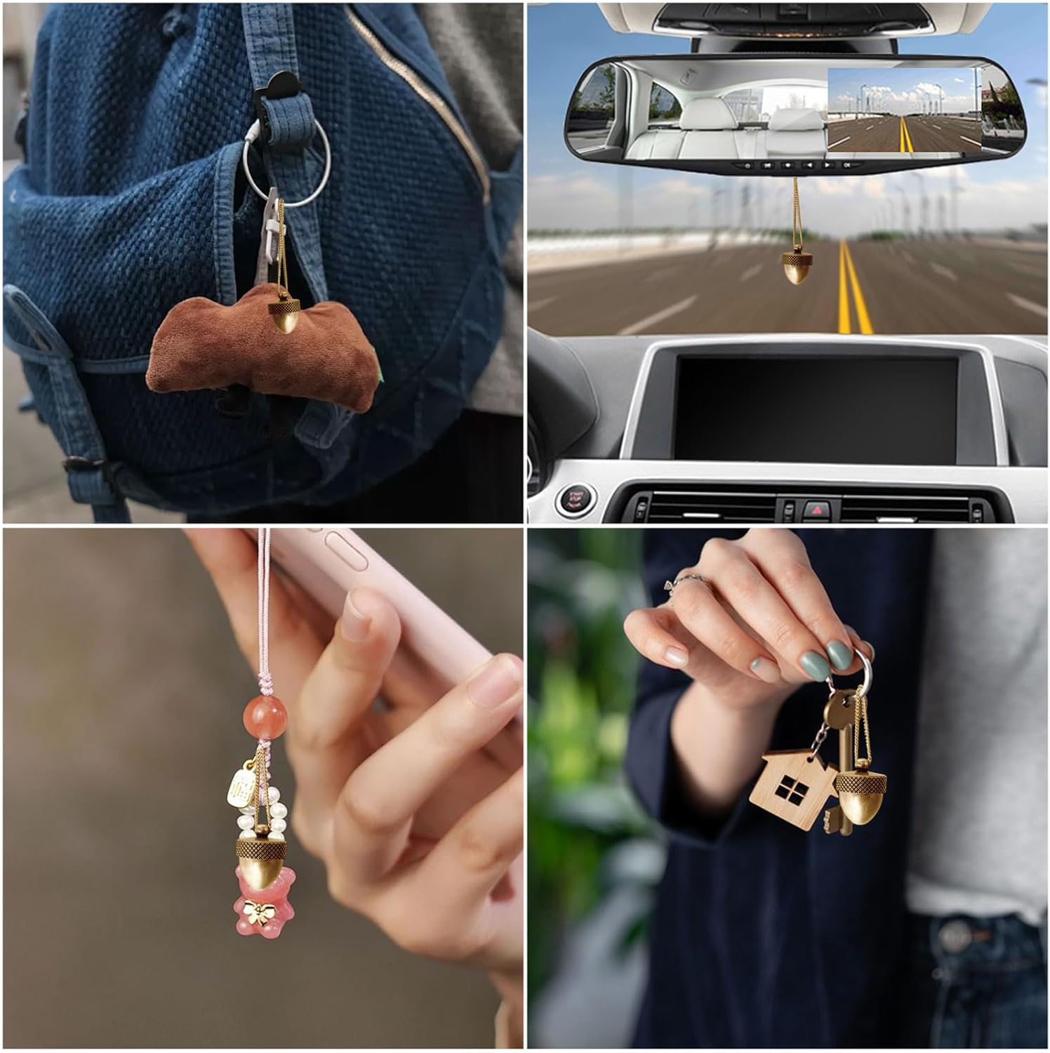 CHGCRAFT Acorn Locket Charm Brass Acorn Box Jewelry Pendants Peru Autumn Acorn Charm with Screw cover Secret Canister Pendant for DIY Gift Jewelry Making Car Pendant Decorations - Image 7