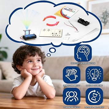 6 Set STEM Science Kits for Kids Age 6-8 8-12, Fiber Optic Light Craft Kits