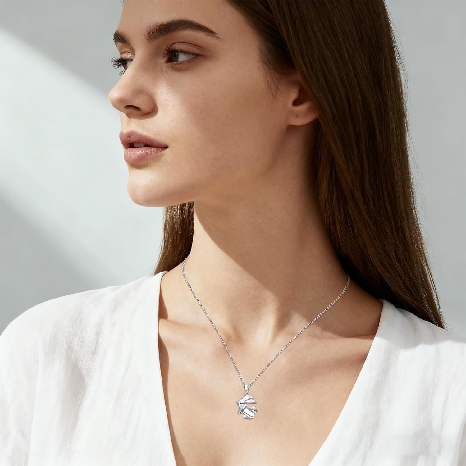 Cute Animal Necklace for Women 925 Sterling Silver Animal Pendant Jewelry Christmas Birthday Gifts for Daughter