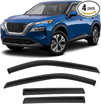 in-Channel Rain Guards Fit for Nissan Rogue 2021 2022 2023 2024 2025 2026