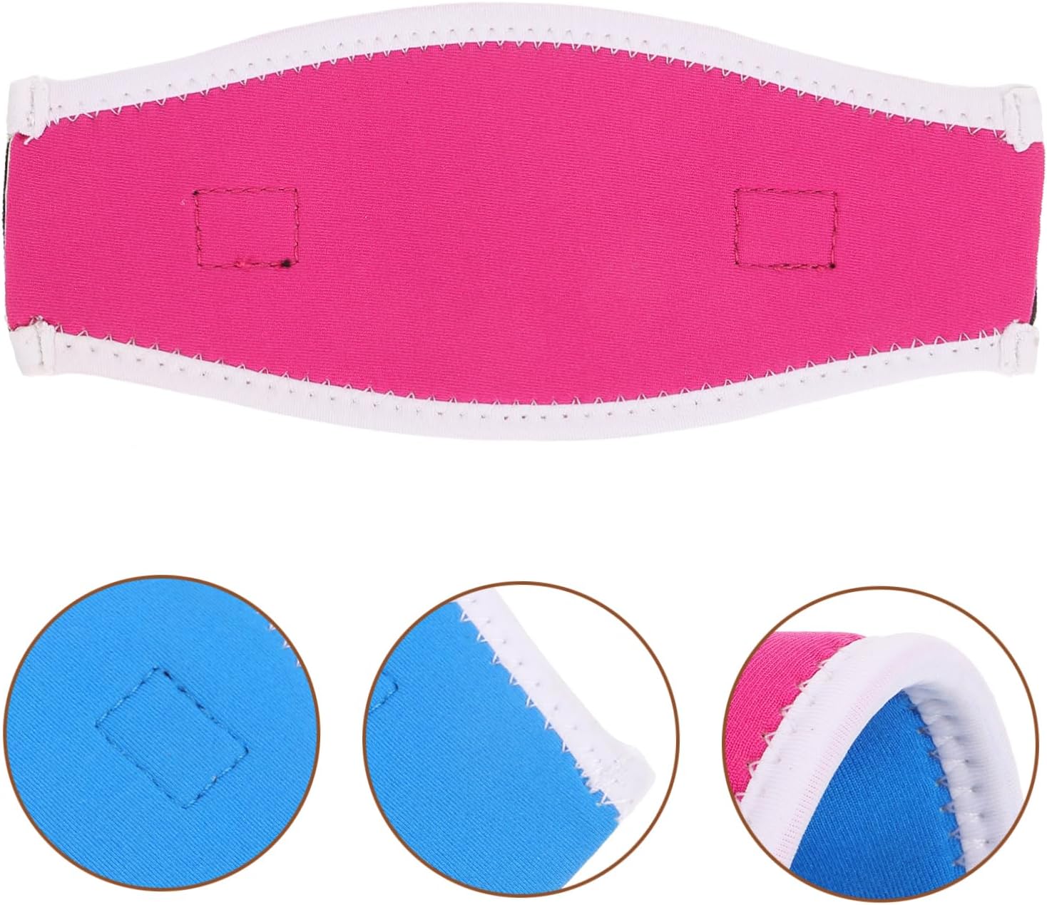 Reusable Neoprene Diving Mask Strap Sleeves Hair Protective Covers for Scuba and Snorkeling Lightweight Washable Strap Cover for Swimming Glasses