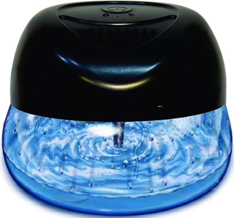 Bluonics Fresh Aire Water Air Washer, Air Revitalizer & Freshener with Night Light 7 LED Changing Colors & White Noise