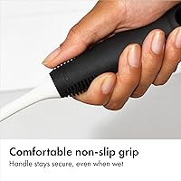 Vista 3 de OXO Good Grips Bottle Brush, Dual-Bristle Cleaning for Bottles, Pitchers and Carafes, Flexible Neck Scrub Brush, Safe for Stemware and Delicate