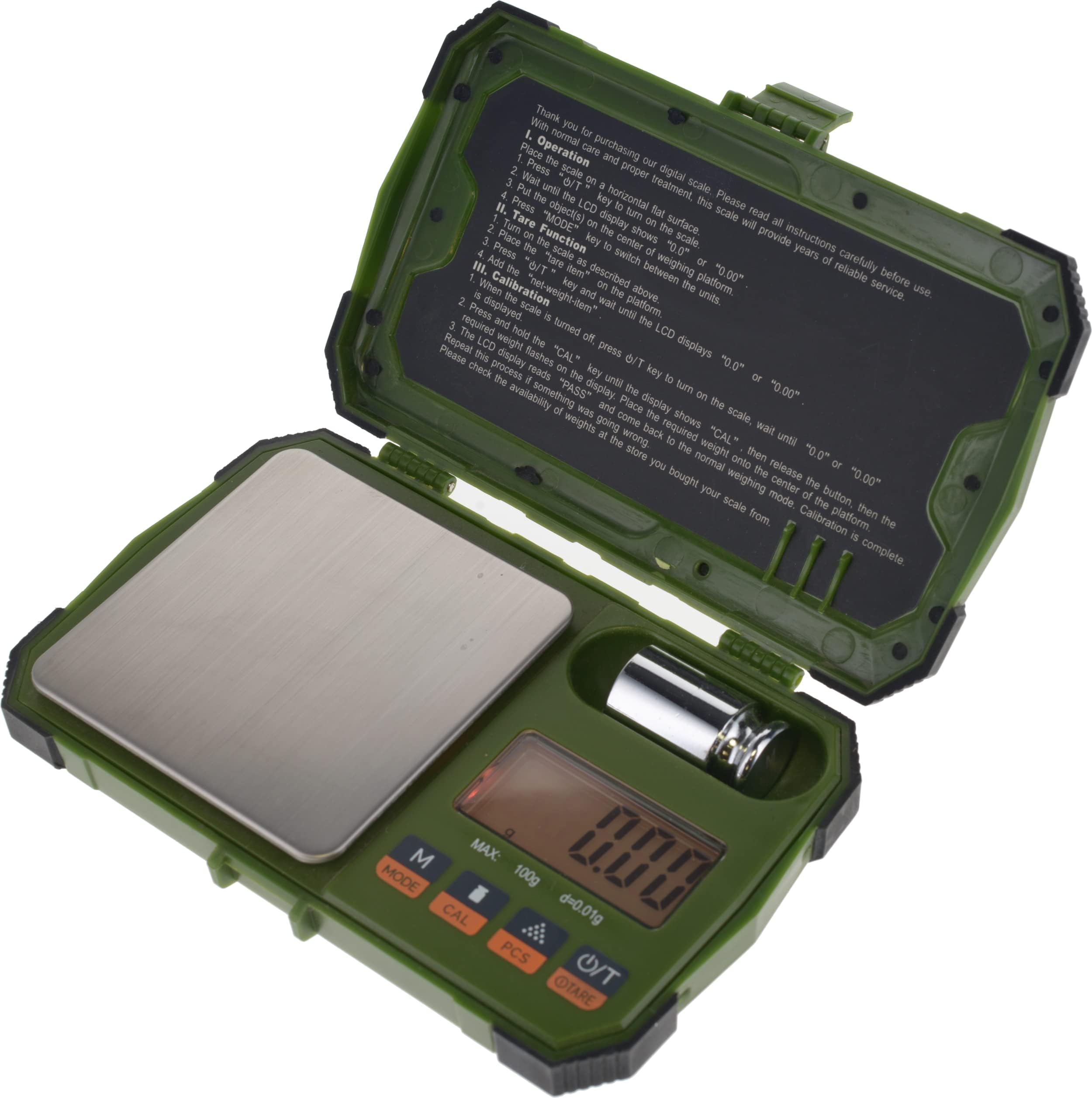 US-Ranger 200g x 0.01g Digital Pocket Scale with Calibration Weight