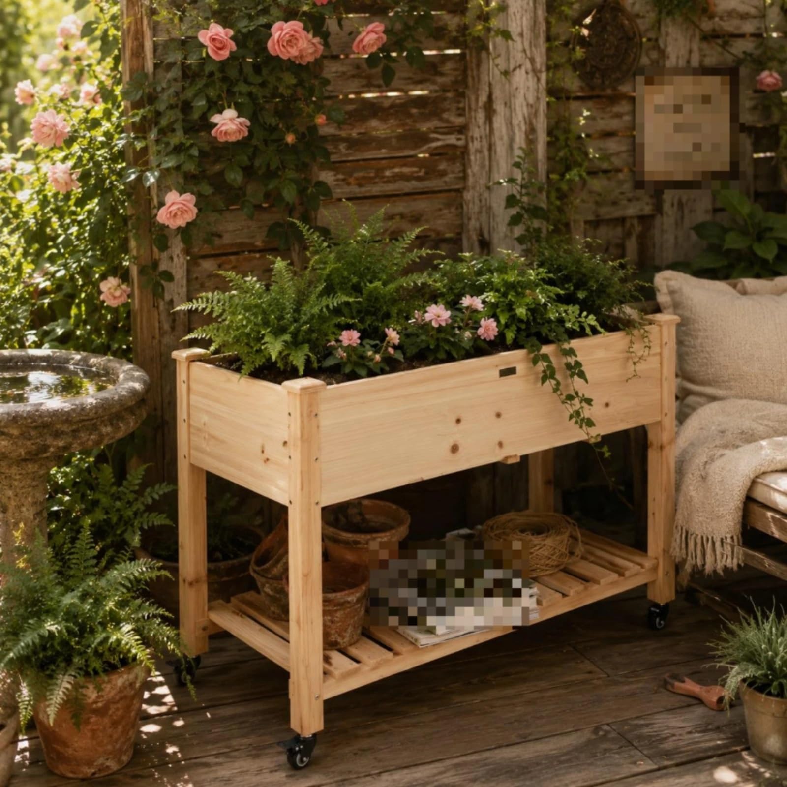 Fioriera Da Giardino In Legno