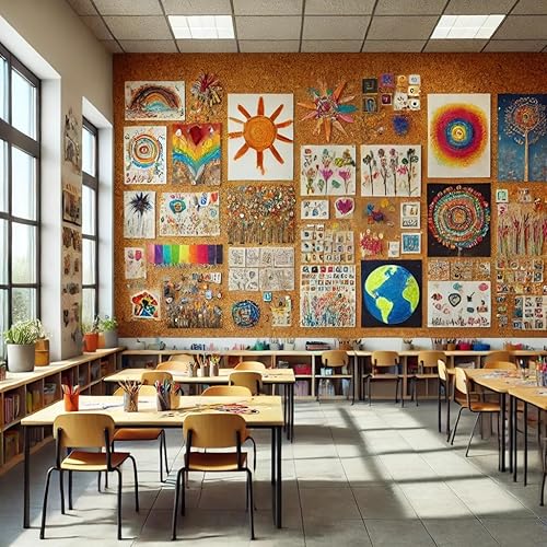 Miniatura 5 de Manton Cork Rollo de corcho de alta calidad, 4 x 8 x 1/4 pulgadas, material de grado 100% natural para tablones de anuncios, fotos decorativas