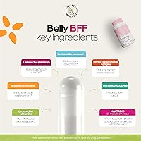 Vista 2 de BELLY BFF Suplemento probiótico – 40 mil millones de UFC diario apoyo complejo de salud intestinal – Astrágalo y Lactobacillus Acidophilus
