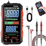 Digital Multimeter Tester USB Rechargeable 6000 Counts True RMS AC/DC Voltage Tester Automatic Digital Display Multimeter Tester for Home and Industrial Electrical Issues (FS899L)