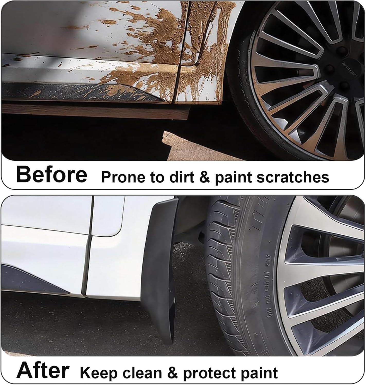 4Pcs Mud Flaps for Chery Jetour Zongheng G700 2025, Front Rear Splash Guard Fender Exterior Accessories, All Weather Tire Protector Mudguard