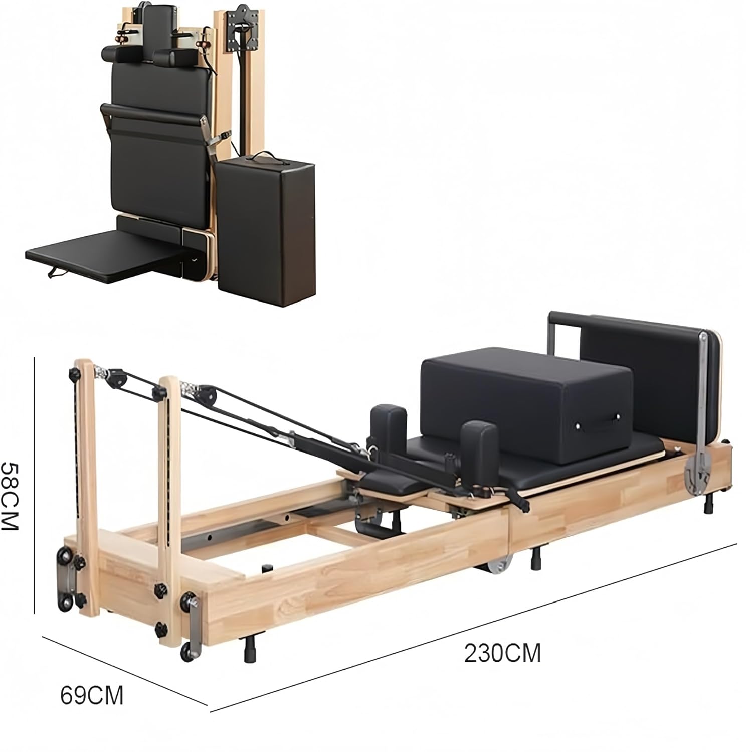 マウイ様専用】木製リフォーマー ピラティス用 マウイ】木製