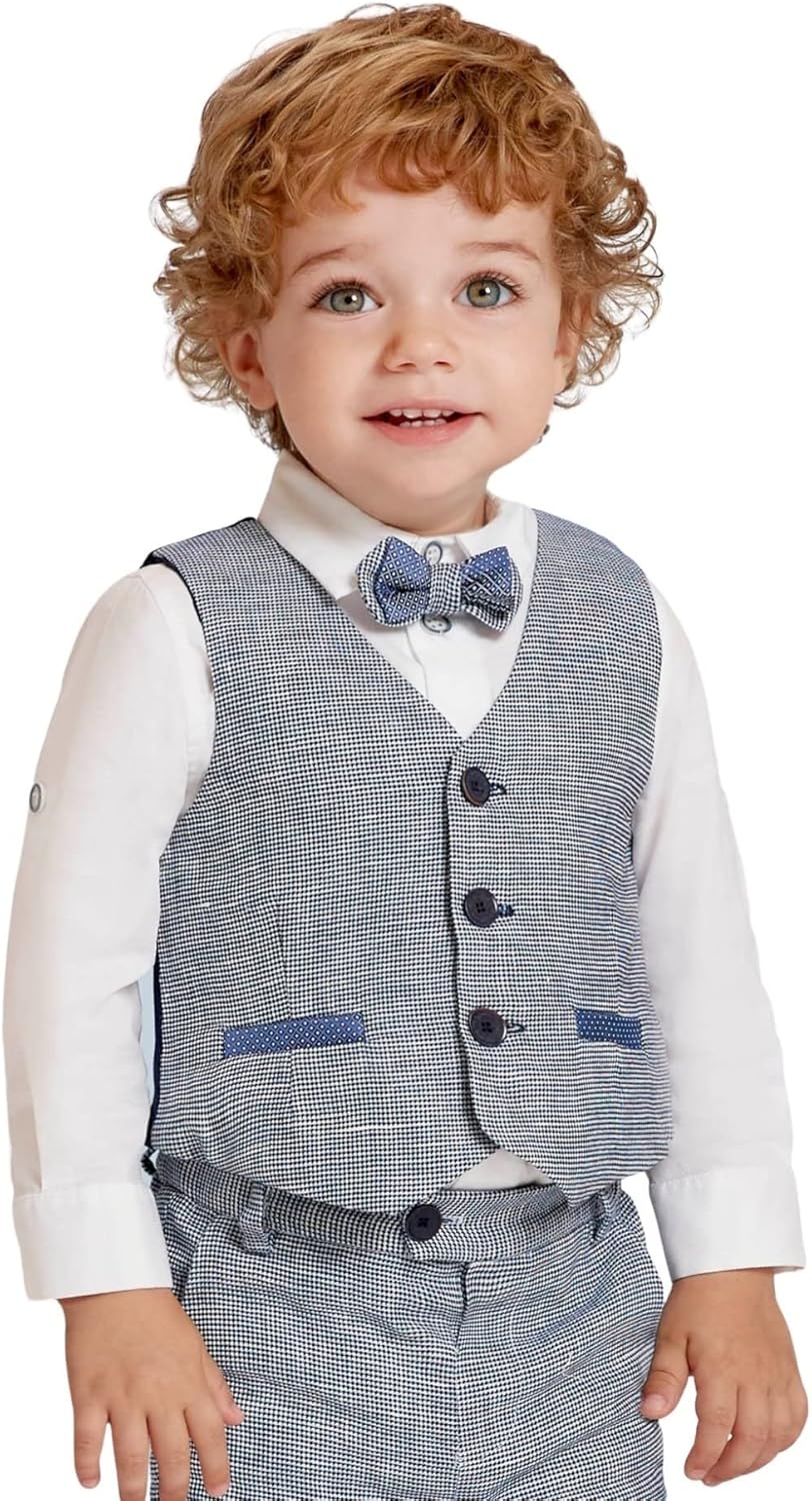 Abel & Lula Vest for Baby-Boys Navy