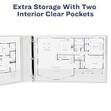 Avery® Heavy-Duty View 3 Ring Binders, 1" Slant Rings, 2 White Binders – view 5