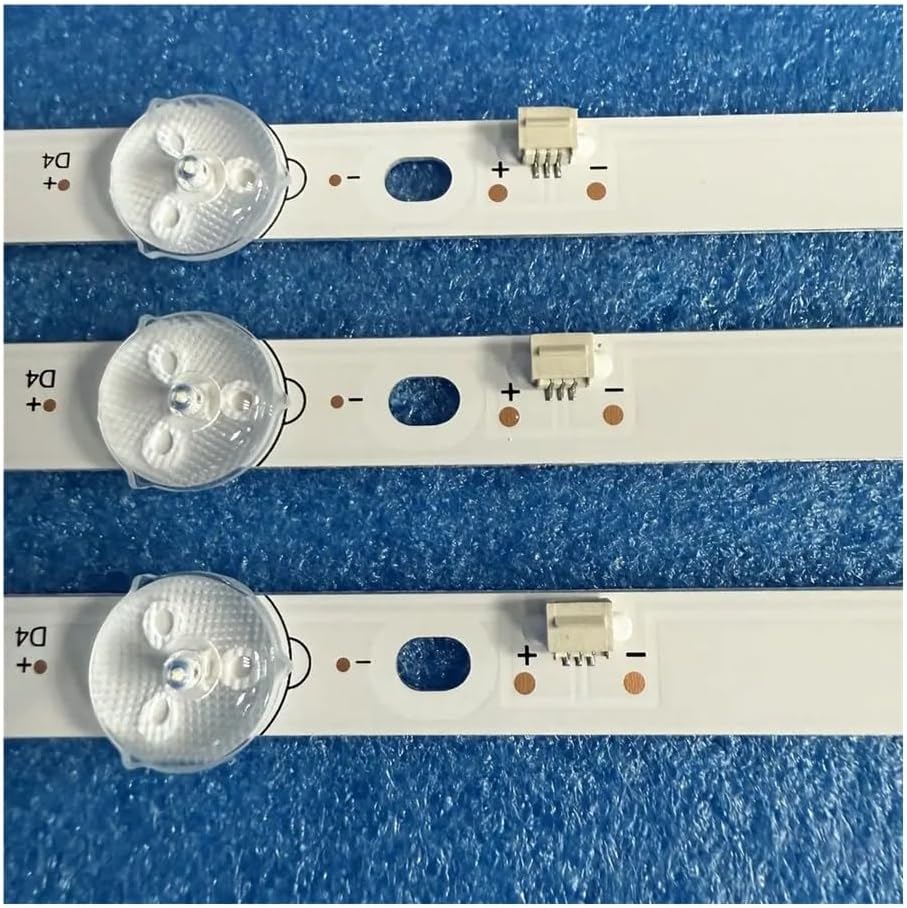 Backlight Strip 8LED 828mm Compatible with K43DLJ12US K43DLJ10US VHIX-43F169MSY VHIX-43U169MSY Spare Parts(Kit 3pcs for 1 TV)