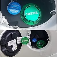 Vista 3 de Tapa de combustible diésel para Ram y GM 3.0L Duramax - Tapa de tanque de gasolina magnética de aluminio más grande actualizada, se ajusta a Ram