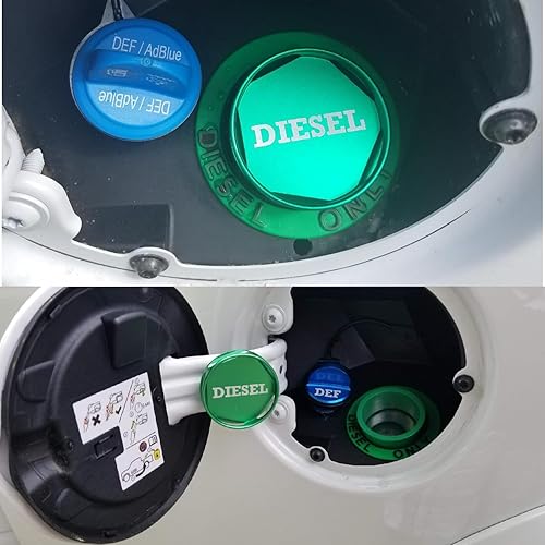 Miniatura 3 de Tapa de combustible diésel para Ram y GM 3.0L Duramax-Tapa magnética de aluminio para tanque de gasolina 2013-2018 Ram 1500 2500 3500,2019-2024 GM