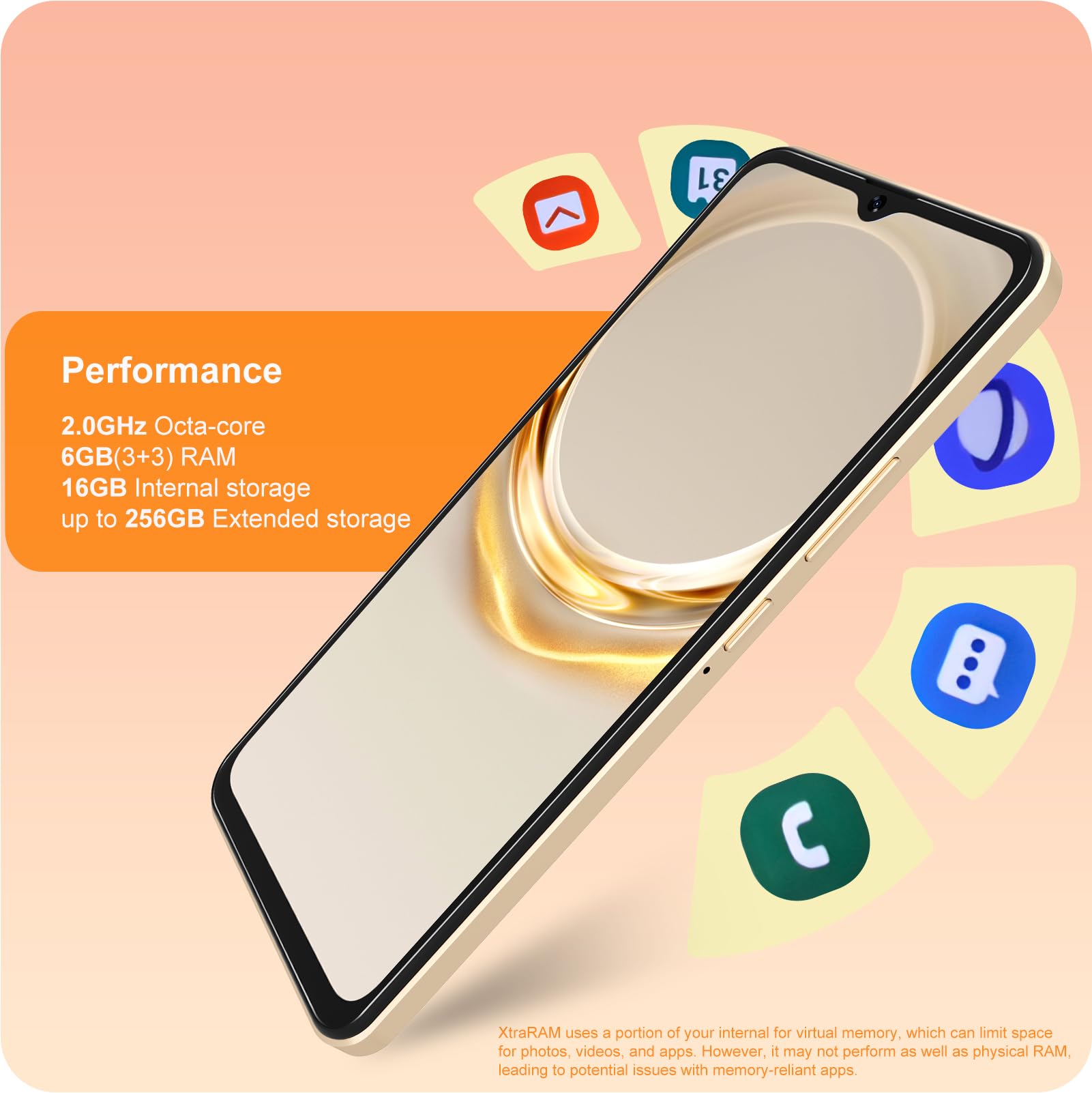 Amazon.com: Zolykool 4G Unlocked Android Phones, 6.6” HD+ Octa
