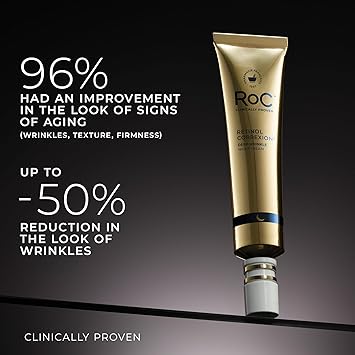 RoC Retinol Correxion Night Cream for Deep Wrinkles, Anti Aging Skincare Treatment Women and Men, 1.0 oz (Packaging May Vary)