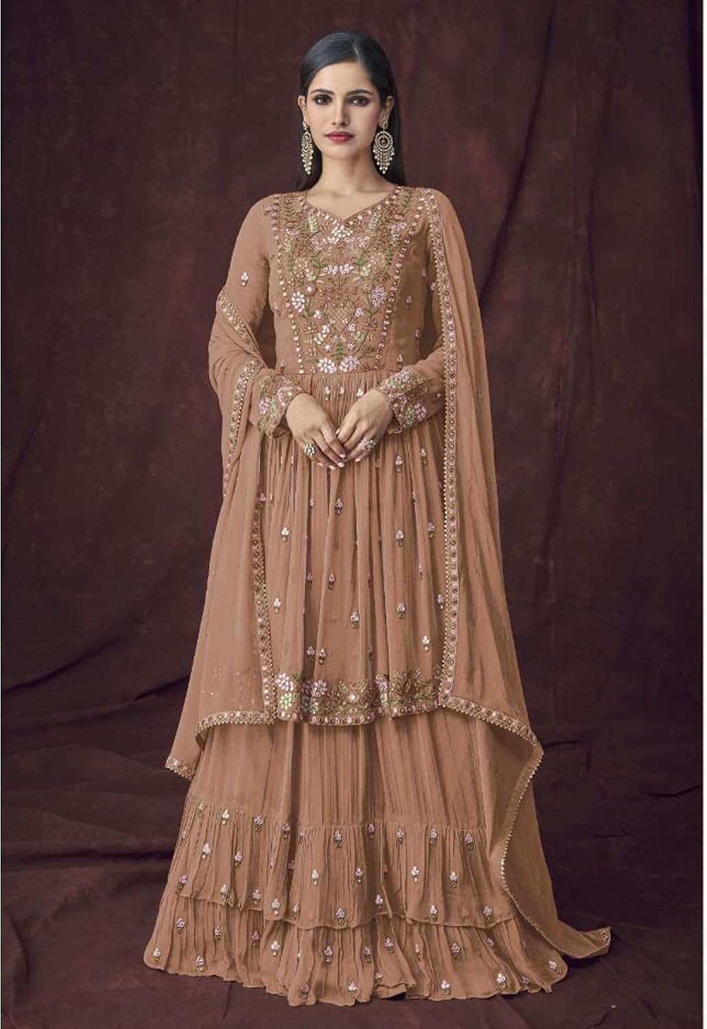 Stylish Designer Indian Ethnic Shalwar Kameez Suits Pakistani Beautiful Lehenga Dress