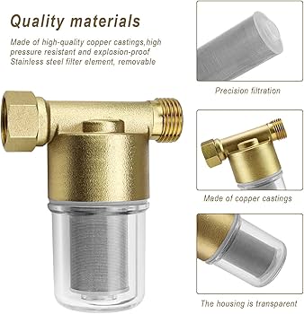 Douchefilter Waterfilter Douche met vuilvanger van roestvrij staal Douchekop Filter Waterfilter Kraan Shower Filter voor hard water Kalkfilter Douche en verontreinigingen
