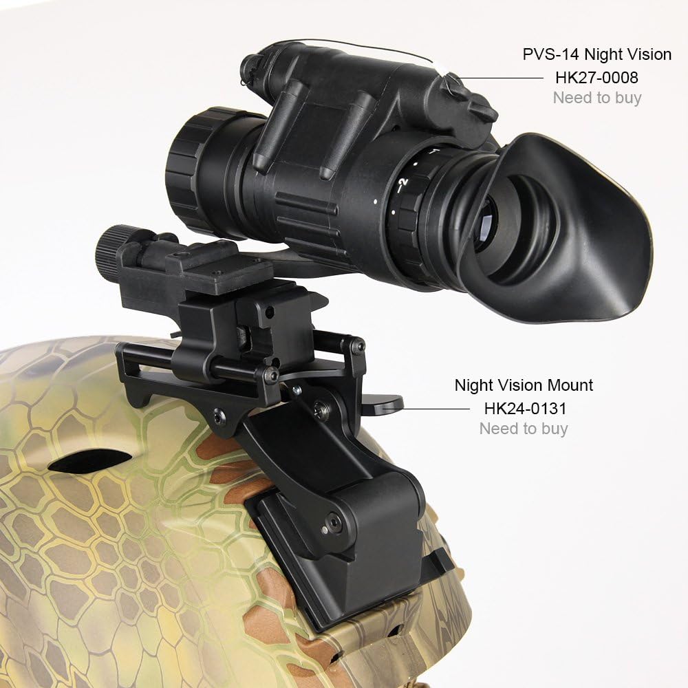 PVS 14 NVG Mount Night Vision Goggles Metal Helmet Mount Rhino Mount Compatible with All Models of PVS 14