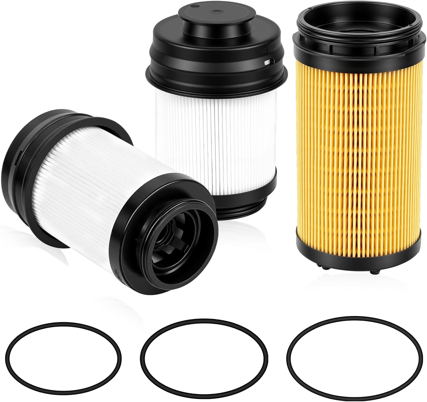 68677800AA & 68677810AA Fuel Filter Kit Compatible with 2025-2026 RAM 2500 3500 4500 5500 6.7L Cummins Turbo Diesel | Fuel Water Separator & Oil Filter Set | OE Fit & Performance (3pcs)
