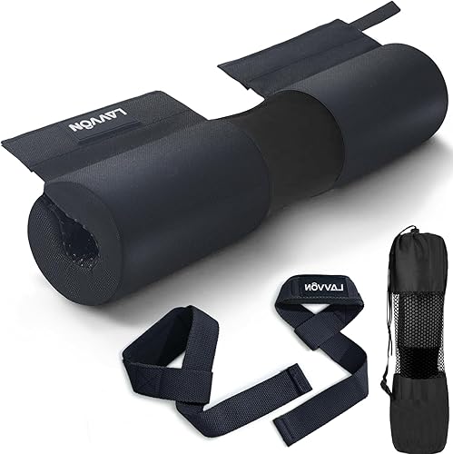 Miniatura 11 de Juego de almohadillas para sentadillas, acolchado de nailon antideslizante, almohadilla de espuma gruesa para sentadillas, estocadas y acolchado de