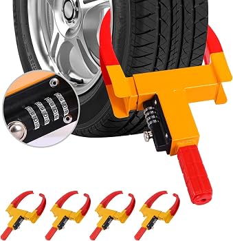 Universal Wheel Clamp Lock Enlarge 9 Holes Wheel Boot Lock Max