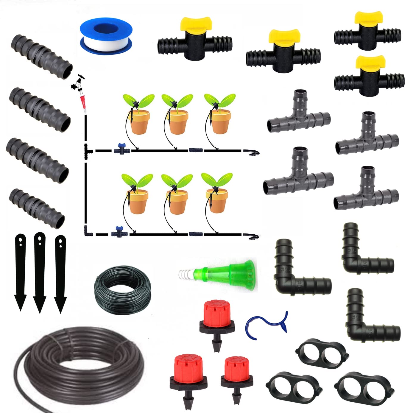 See full amazon price history chart for Jivandhara Irrigation® Drip Irrigation Garden Watering Kit for Home Garden, Farming & Agriculture Purposes (60 Plants Drip Kit) Jivandhara Irrigation® Drip Irrigation Garden Watering Kit for Home Garden, Farming & Agriculture Purposes (60 Plants Drip Kit) (B07TZ62L4T) Amazon Price History, Amazon Price Tracker