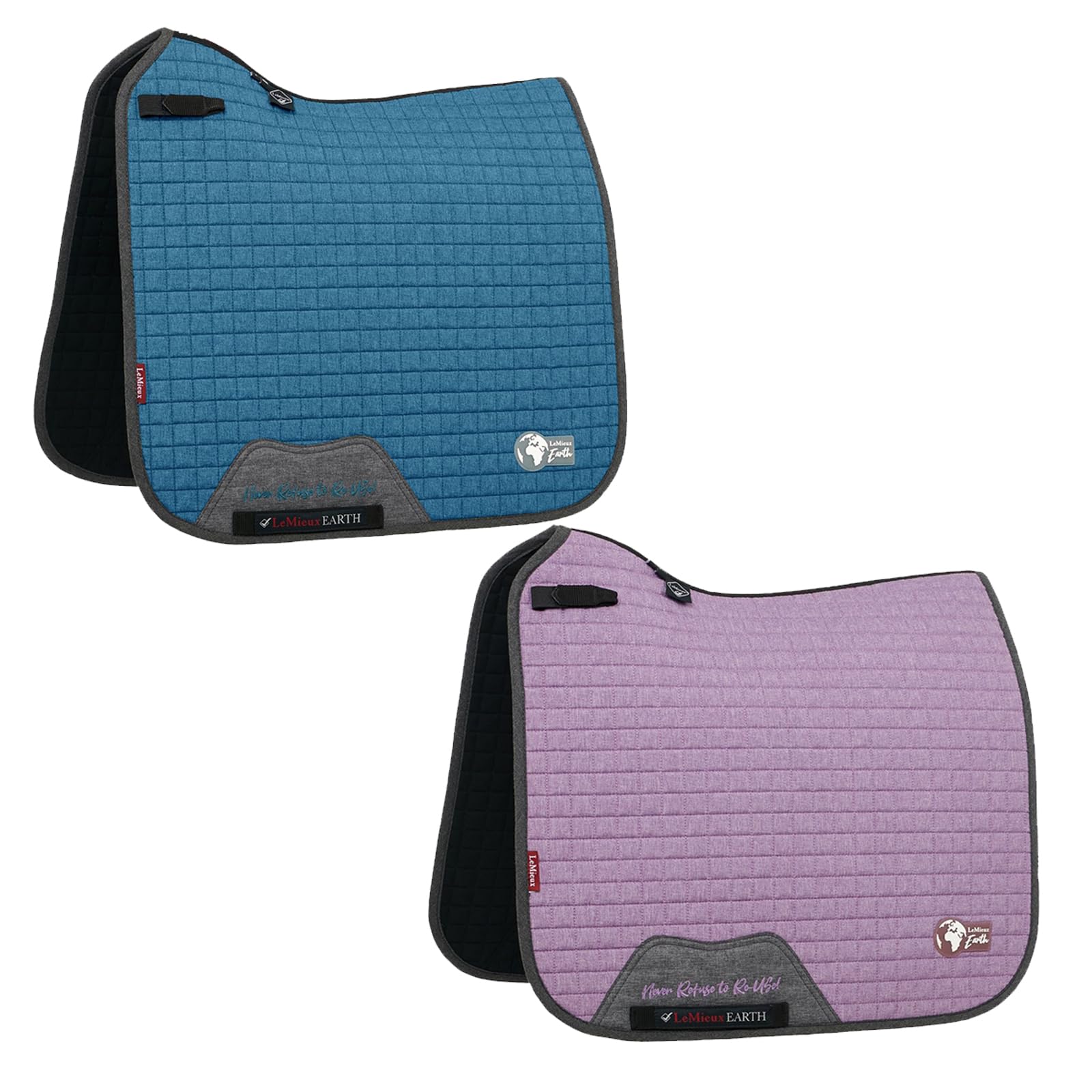 LeMieux Earth Dressage Tapis de selle de dressage Bleu océan