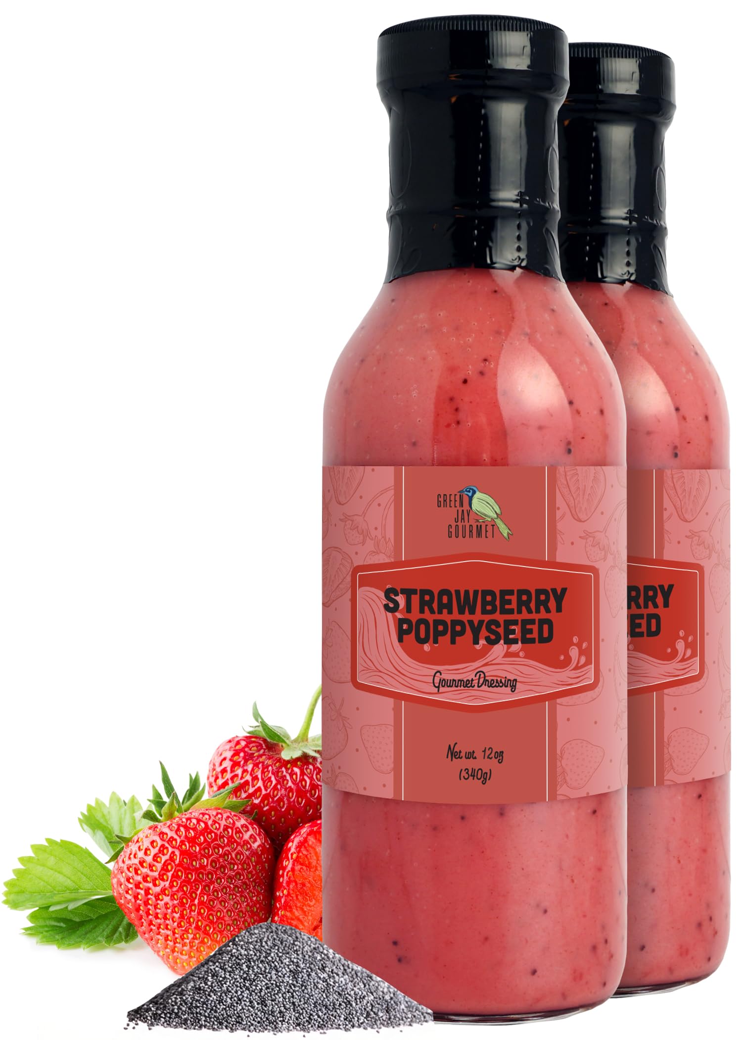 Amazon.com : Green Jay Gourmet Strawberry Poppyseed Salad Dressing Sweet & Fruity with a Hint of Tang Handcrafted in USA Great for Salads, Glazes & Marinades 2 x Amazon.com : Green Jay Gourmet Strawberry Poppyseed Salad Dressing Sweet & Fruity with a Hint of Tang Handcrafted in USA Great for Salads, Glazes & Marinades 2 x