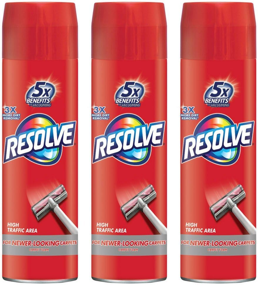 Resolve High Traffic Carpet Foam, 22 oz Can, Cleans Freshens Softens & Removes S…