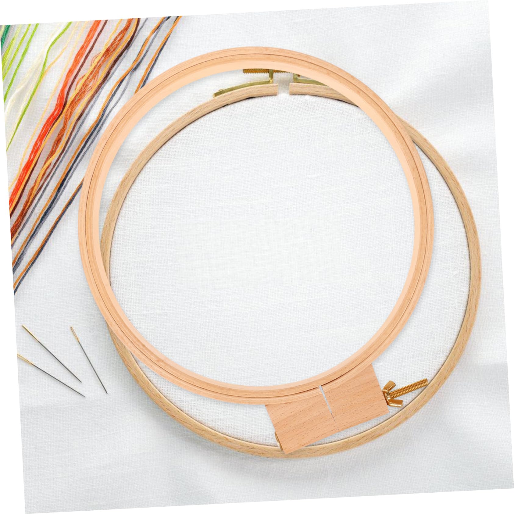 HOODANCOS Bastidor de Bordado de Madera Gruesa 2cm para Punto de Cruz