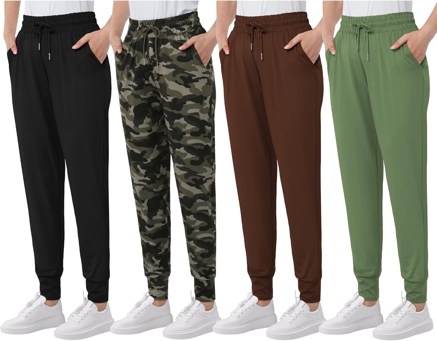 Women's Sweatpants with Pockets Soft Lounge Pants Casual Athletic Jogger Pants Drawstring for Workout Yoga Running