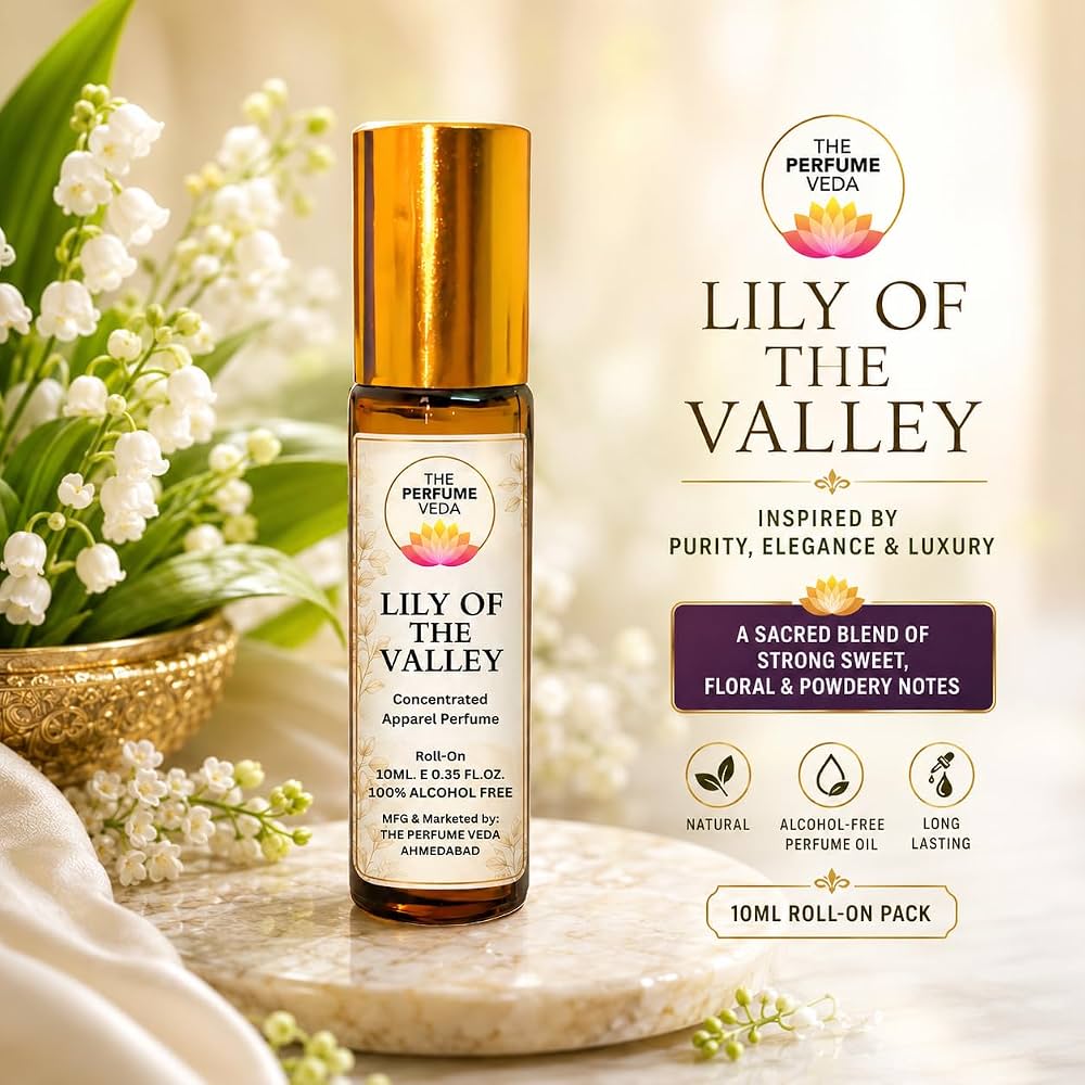 The Perfume Veda Lily of the Valley Attar |100% Non Alcoholic Long