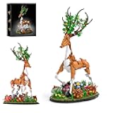 Elk Building Block Set, 1220 PCS Animal Construction Bricks Model Toy, Creative MOC Animal Building Blocks Kit, Construction Bricks Model for Teenager Adults, Compatible with Major Brands