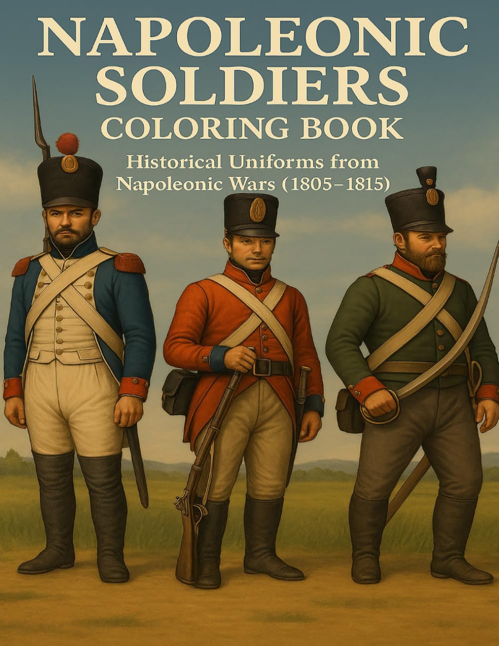 Napoleonicс Soldiers Coloring Book: Historical Uniforms from the Napoleonic Wars (1805–1815) (Historical Warriors Coloring Book Series)