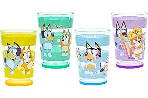 Zak Designs Bluey Kids Nesting Tumbler Set (14.5 oz, BPA Free)