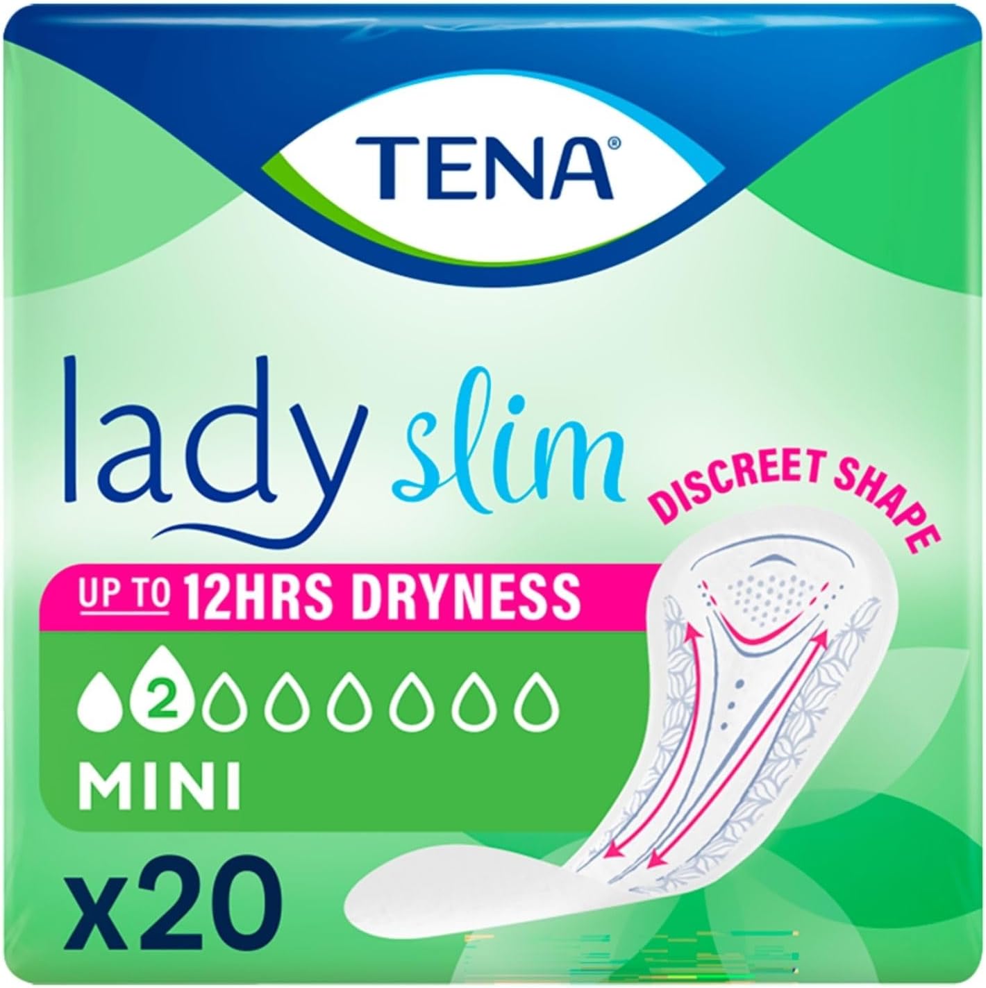 Podpaski urologiczne TENA Lady Slim Mini nietrzymanie moczu 20szt
