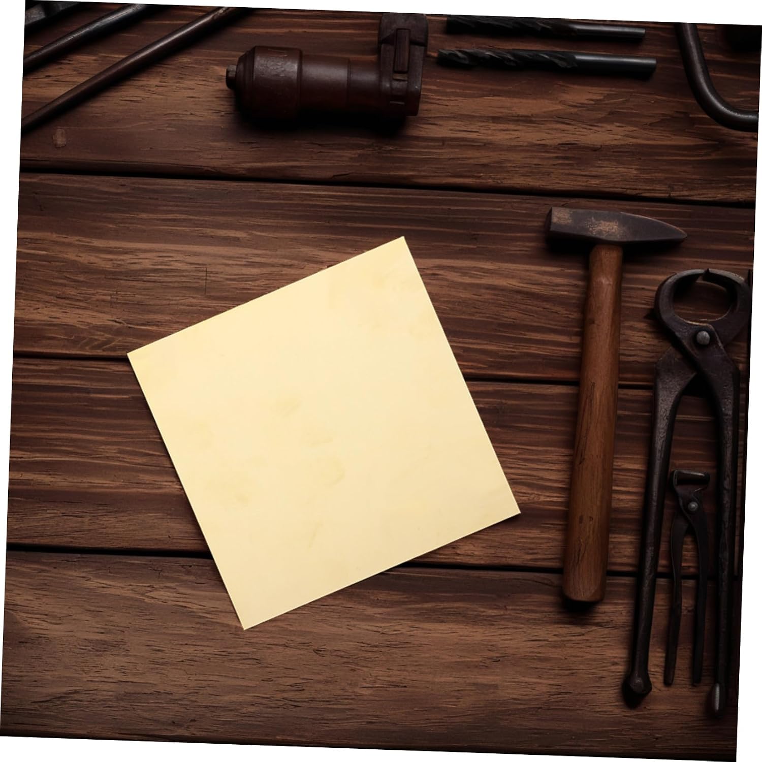 2pcs Solid Brass Sheet for DIY Handicrafts Thick Metal Plates for Models Crafts Repairs and Decorative Projects Elegant Finish with Versatile Applications