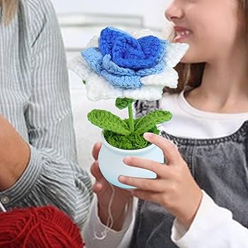 FIORI FATTI A mano all'uncinetto per maglieria Decorazione per interni