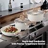 19 Pcs Pots and Pans Set for Kitchen, Nonstick Ceramic Cookware Set, Non Stick Induction Cookware Frying Pans & Saucepans