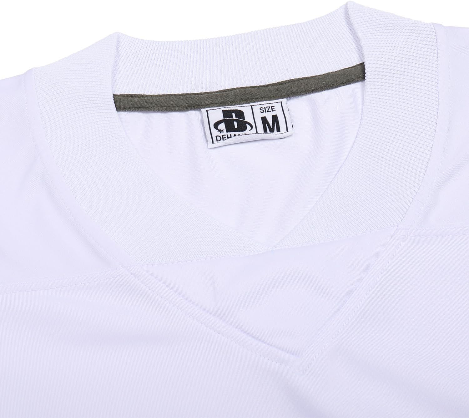 DEHANER Plain Blank Football Jerseys for Men Unisex Athletic T-Shirts Practice Sports Uniforms Outfits