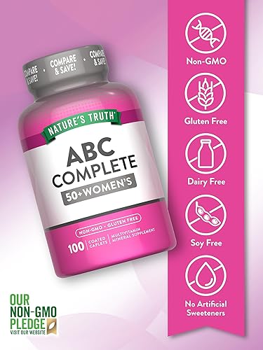 Miniatura 3 de Multivitamínico para mujeres 50 Plus  100 cápsulas  Sin OMG y sin gluten  Multivitamínico completo ABC  por Nature's Truth