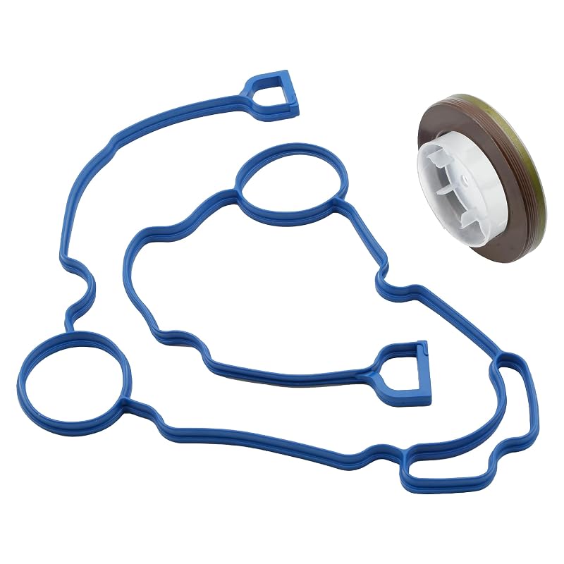 Jogo de juntas da tampa de distribuição e retentor de óleo do virabrequim ASTROSYNC TCS46169 53021585AD para motores HEMI – 2 peças