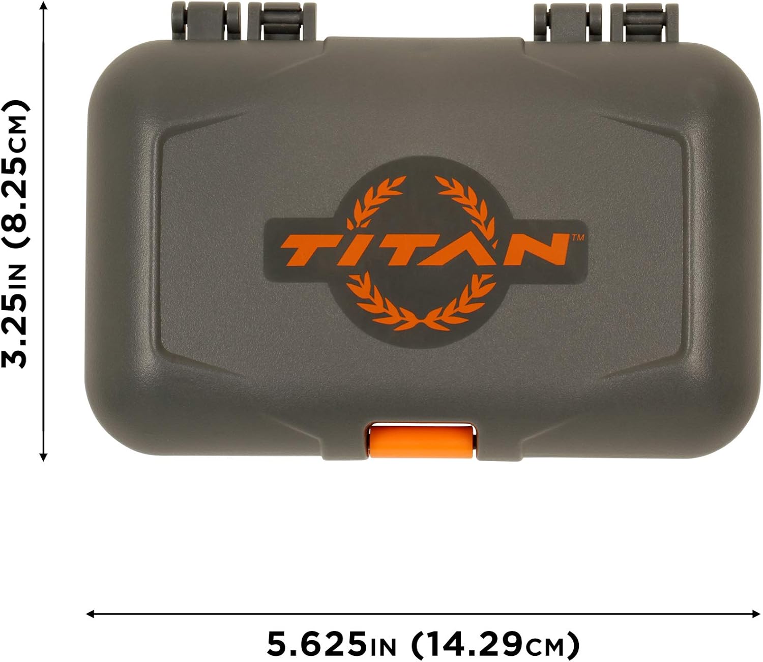 Allen Company Titan Broadhead Box & Caddy - Holds 6 Broadheads with Closed Width Up to 1-3/8" - Outdoor Storage for Bow, Compound Bow, Crossbow Accessories - Gray/Orange image 2 of 12 B08P5XCNNP