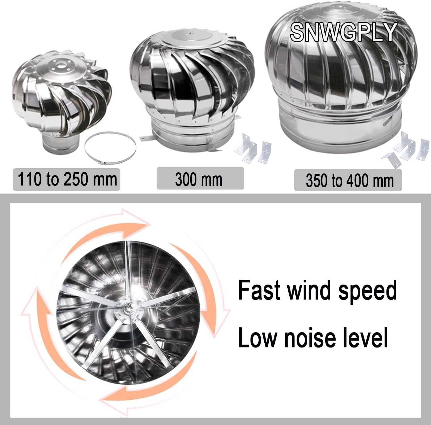 capucha de chimenea, Resistente a la intemperie, larga vida útil, para conductos de ventilación fábrica, cubierta protectora lluvia para tuberías(150mm(5.9in))
