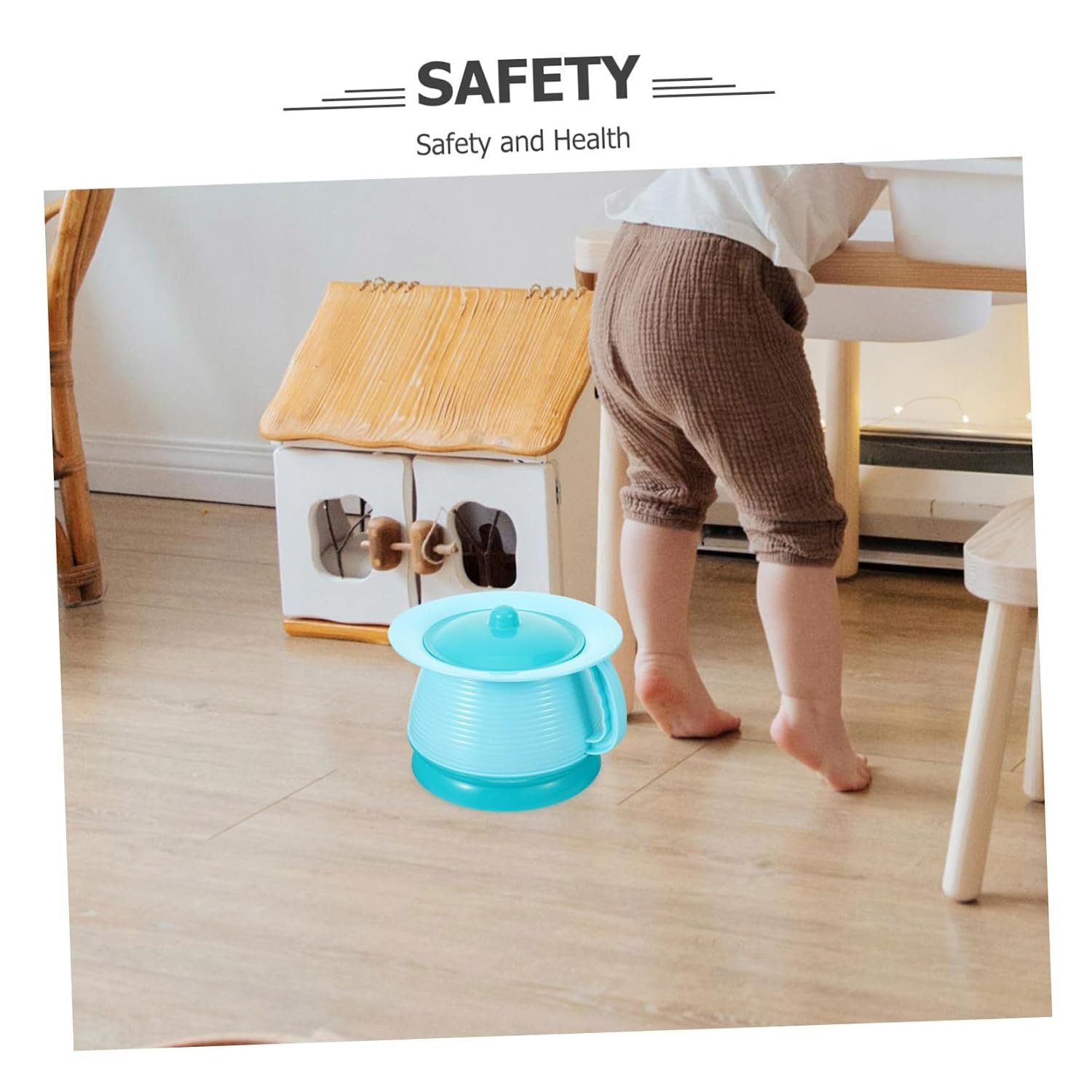 Sosoport Kids Portable Chamber Potty Urinal for Boys and Girls Plastic Urine Pot with Handle and Lid Travel-Friendly Pee Bucket for Potty Training and Camping